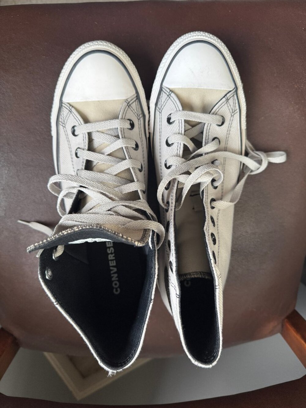 Converse Chuck Taylor All Star High Top Gray Black Men’s 11.5 Sneakers NWOT - Picture 6 of 11